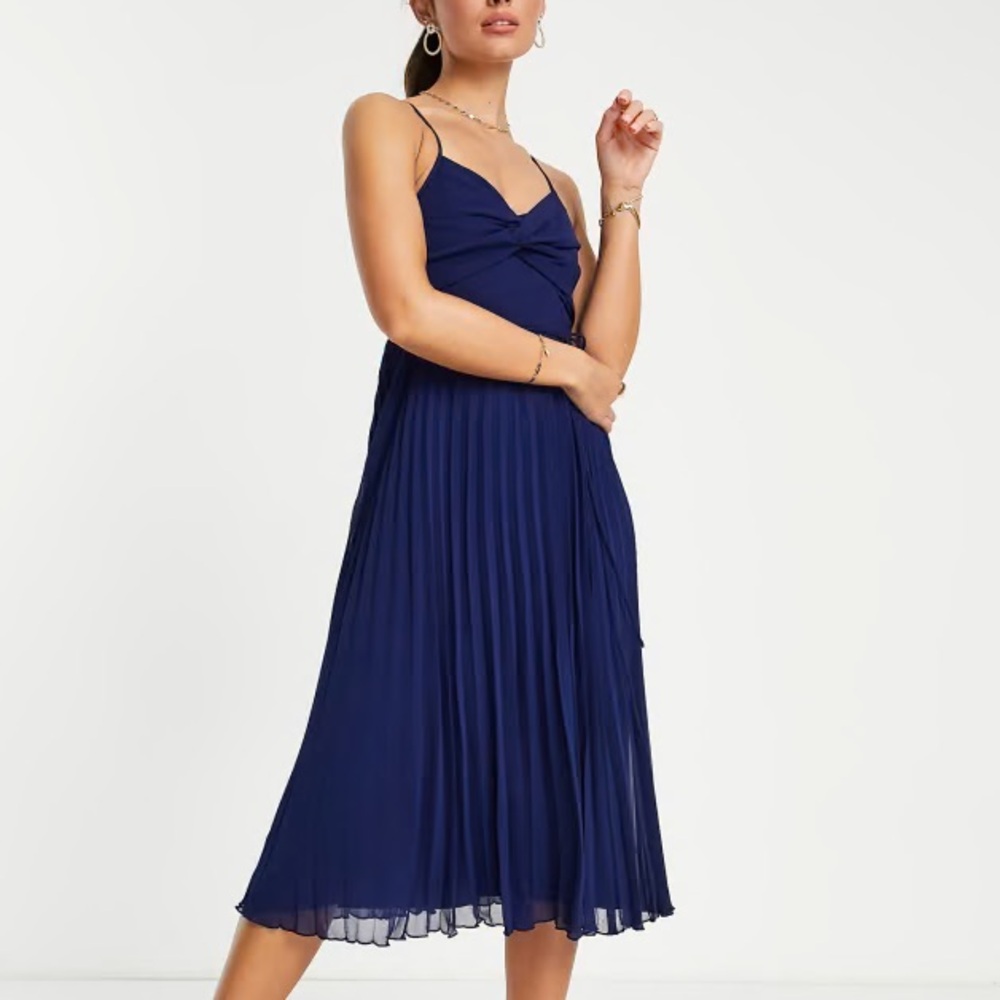 ASOS formal dress navy blue size US 2